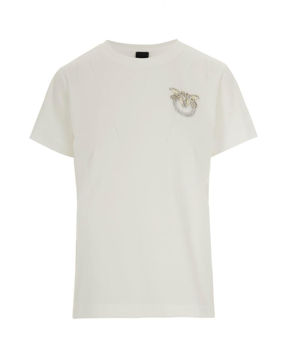 Tシャツ・カットソー PINKO Woman T-Shirt White 104163A17S C00 m_6844807c884d760efb7359b3.jpg