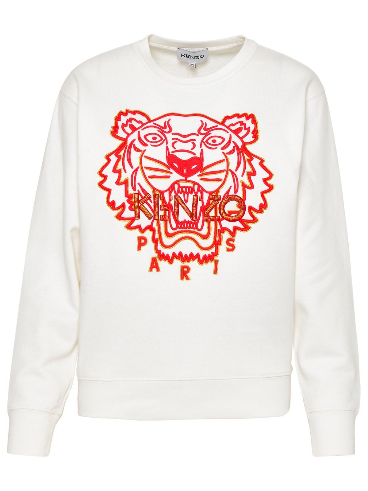 KENZO White Cotton Tiger's Year Sweatshirt | Lyst