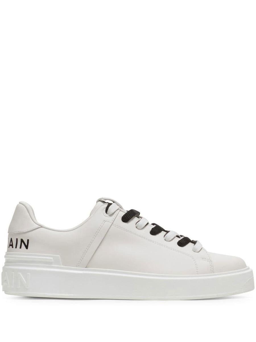balmain white sneakers womens
