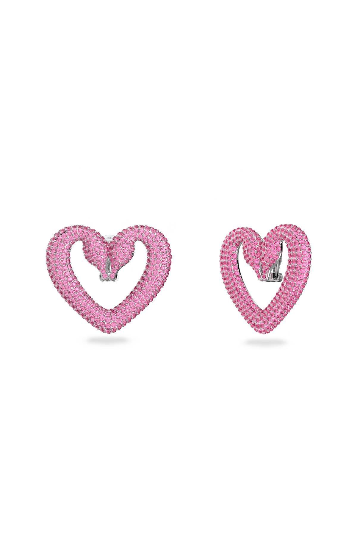 Swarovski 'una' Clip Earrings in Pink - Save 19% | Lyst