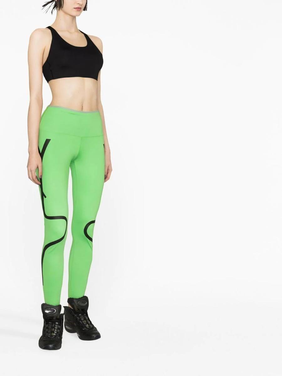 adidas By Stella McCartney Truepace Logo leggings - Women's - Recycled  Polyester/spandex/elastane in Green | Lyst