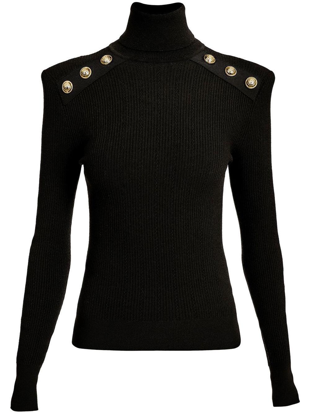 Balmain Pullover Clothing in Black | Lyst Canada