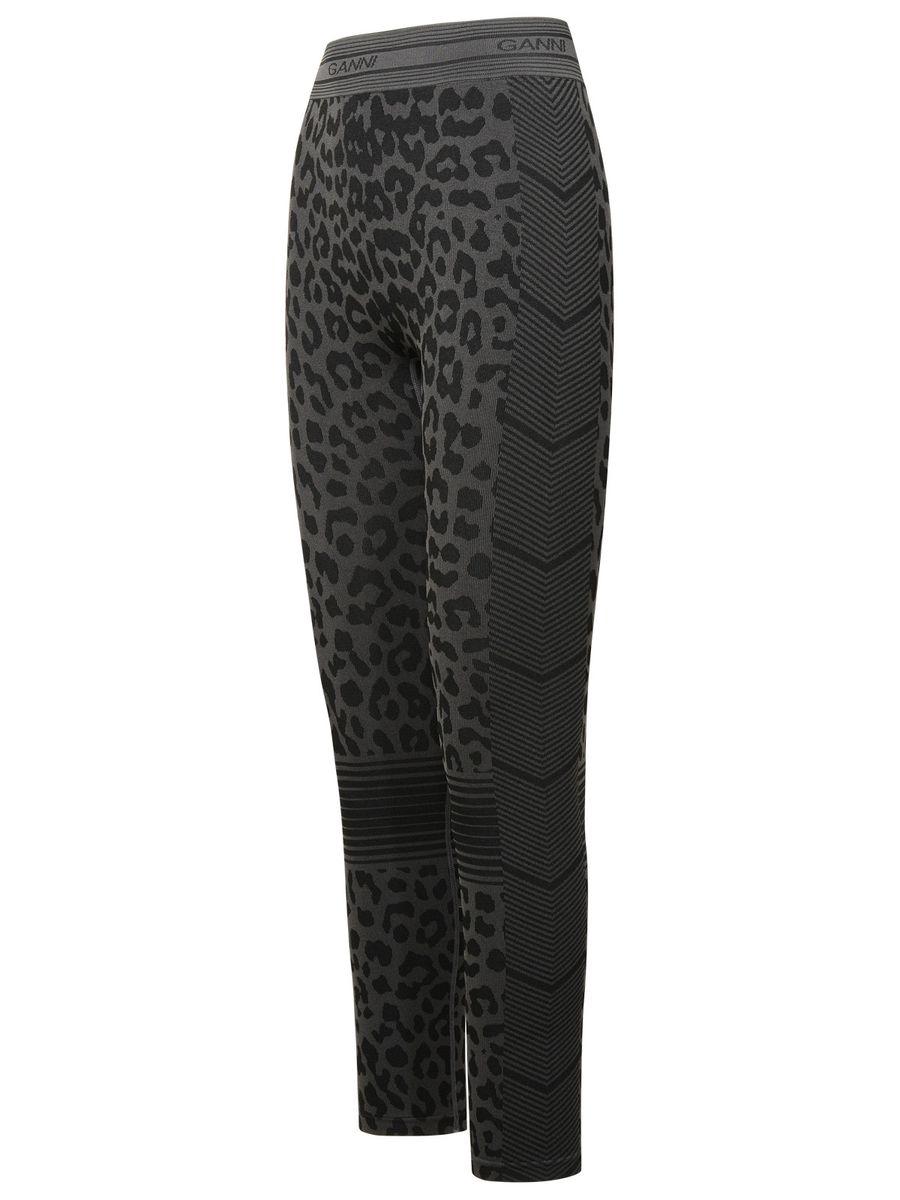 Ganni leopard leggings 2025