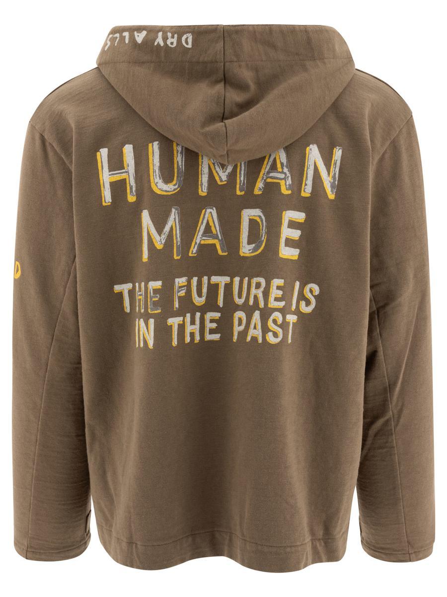 Human Made Lace Up Hoodie in Green for Men Lyst UK