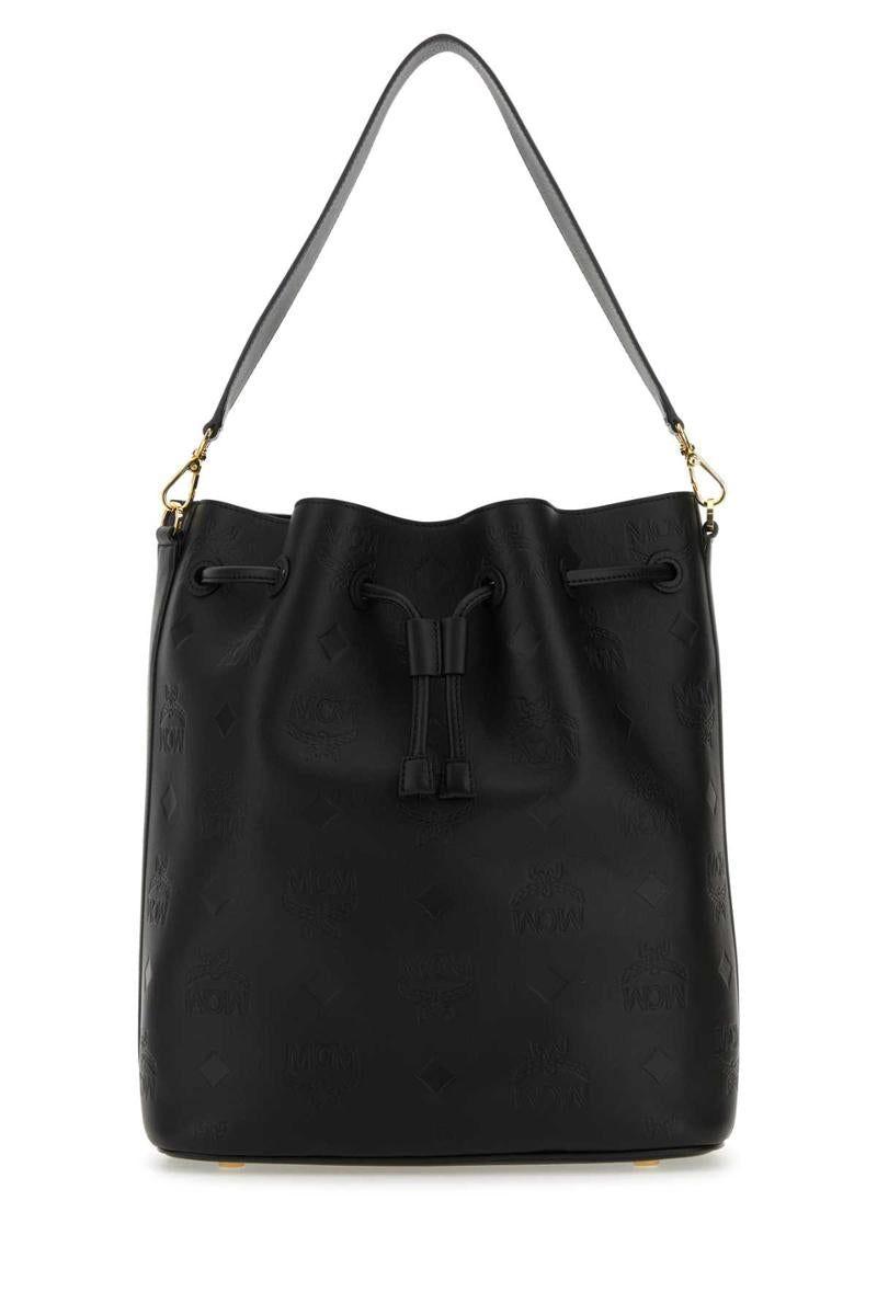 MCM Black Handbag  Black handbags, Handbag, Leather