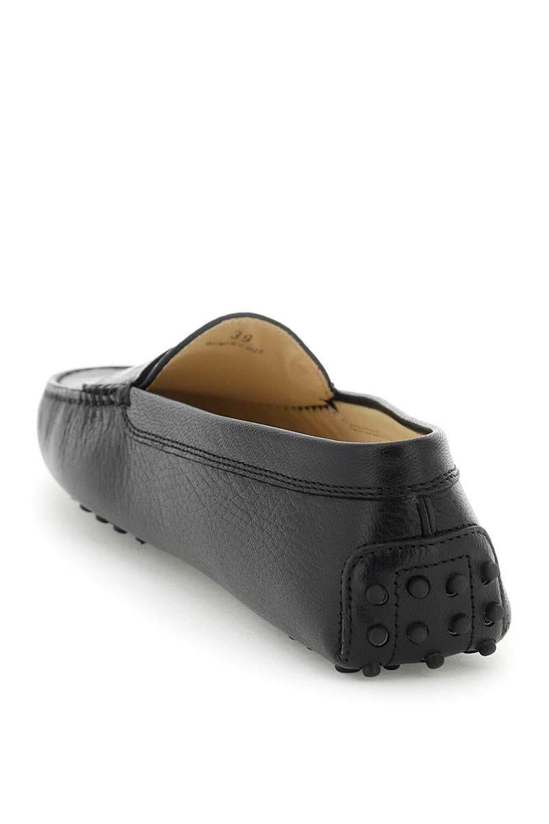 Tod's Leather Driver Penny Loafers in Black | Lyst