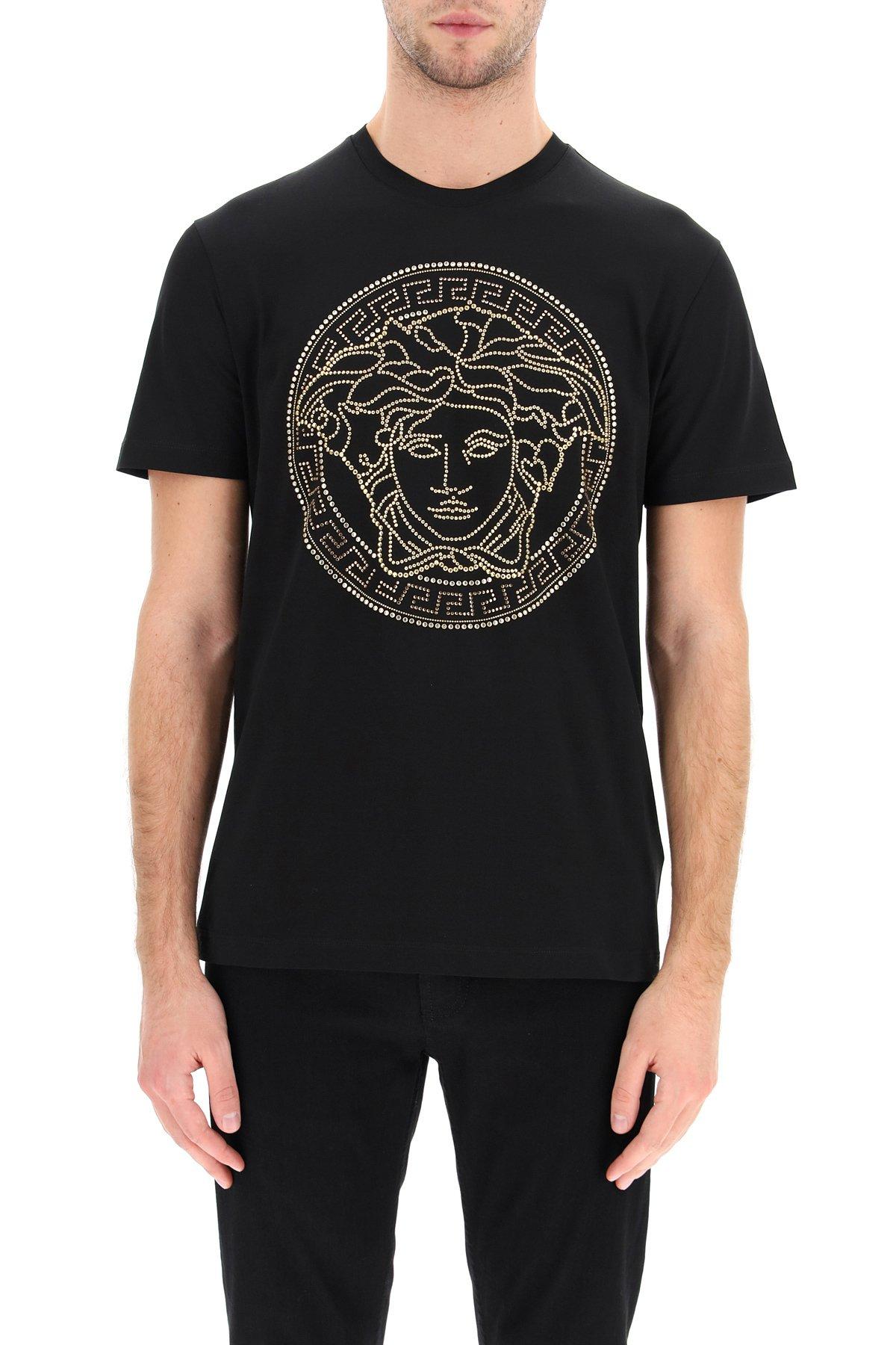 Versace Cotton Medusa T-shirt in Nero (Black) for Men - Save 60% | Lyst