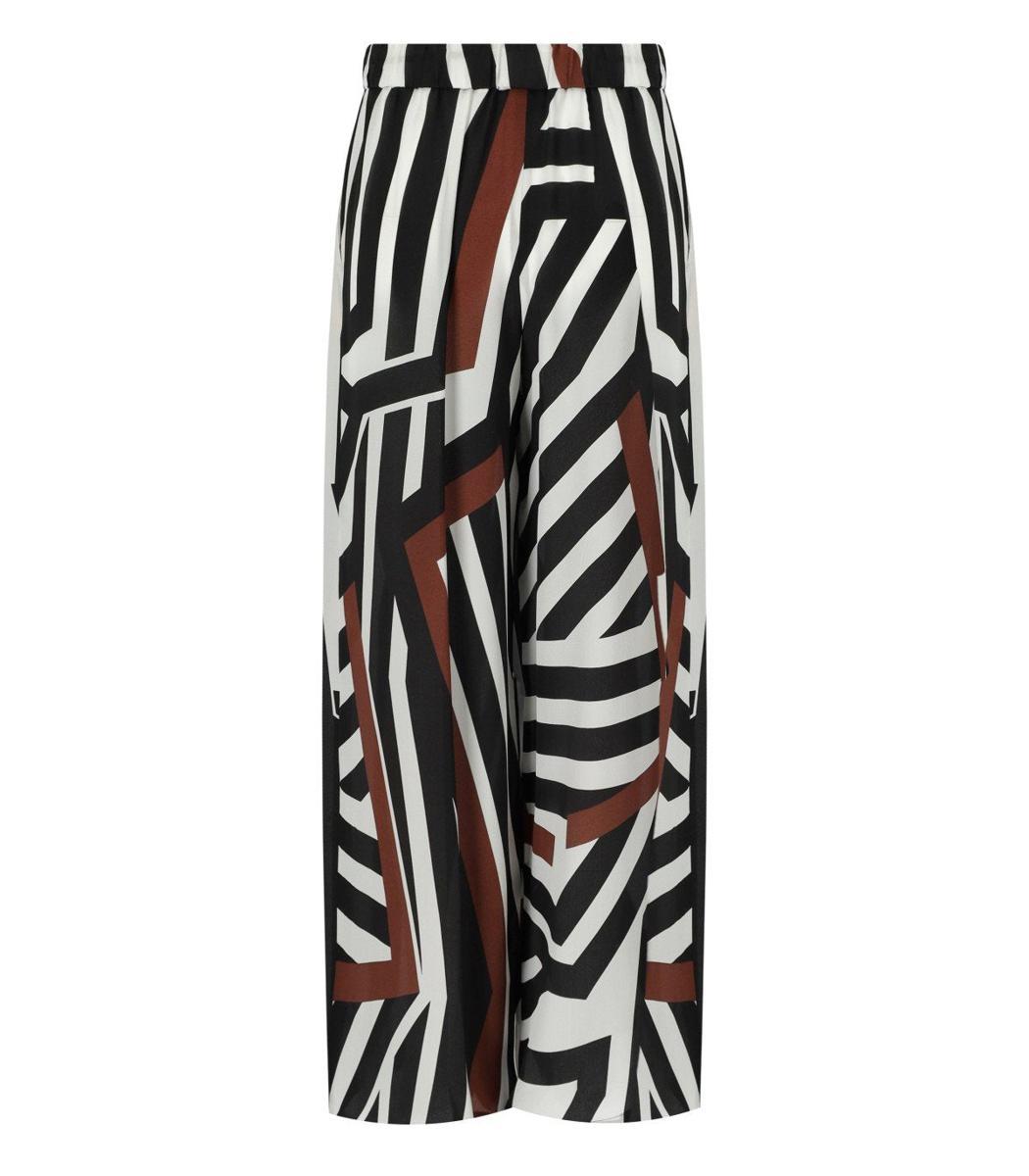 【関税＆送料込み】Max Mara Tropea Cocoa Pants Printed silk palazzo trousers, cocoa | 