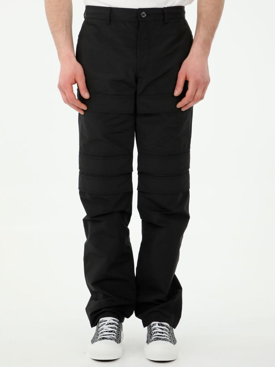 Burberry Black Cargo Trousers for Men | Lyst