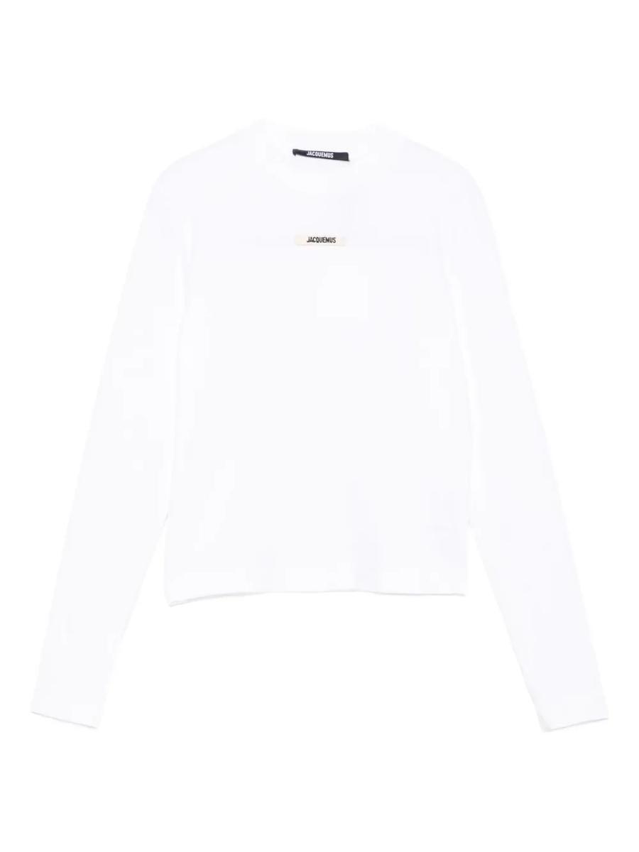 Tシャツ・カットソー JACQUEMUS Women Tops 251TO1222381100 White Jacquemus Il Top Peplo - White - Women | 251TO1222381100