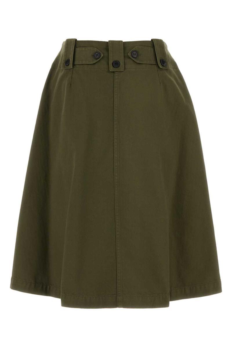 スカート Prada Army Green Cotton Skirt Green Prada Clothing for Women | Lyst