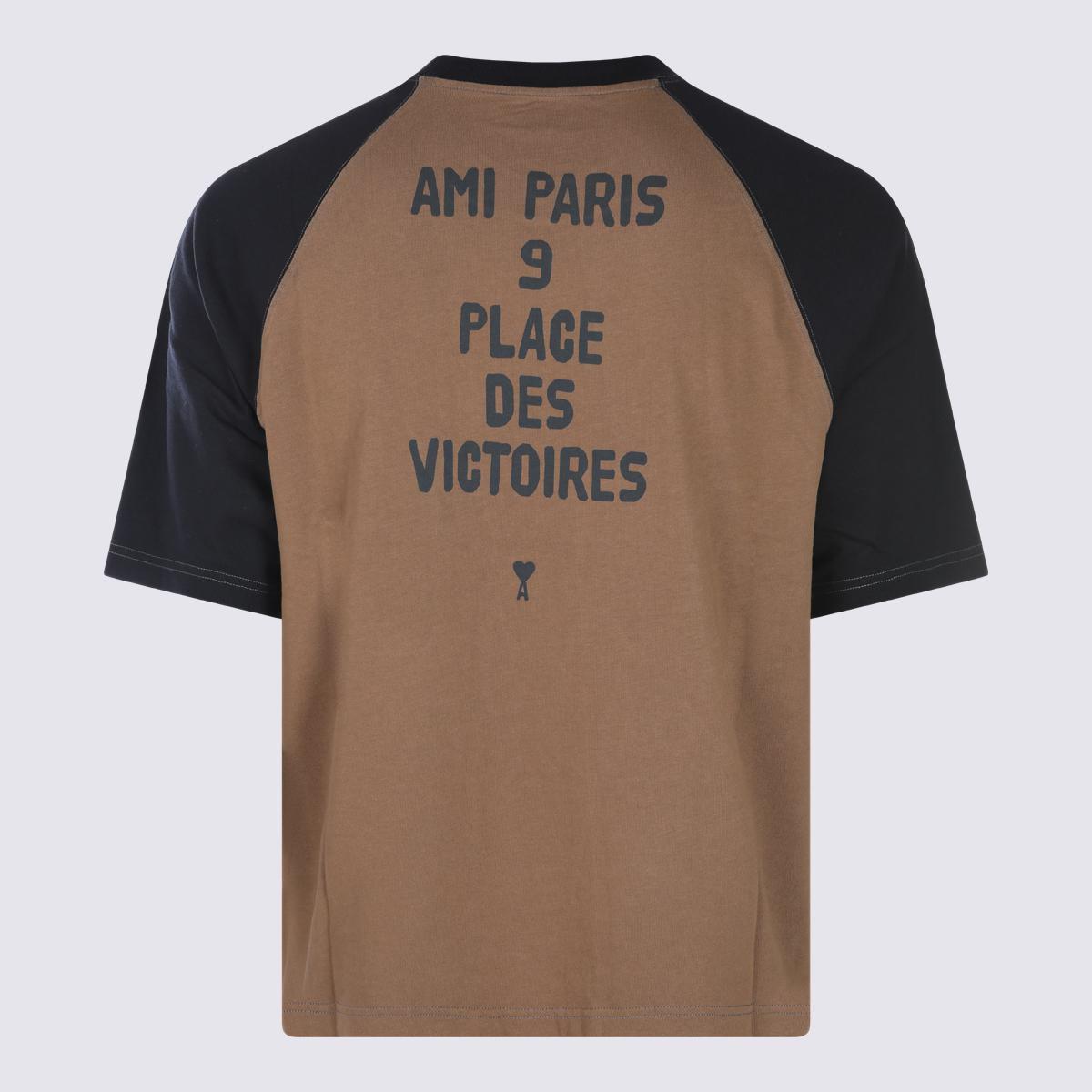 Tシャツ・カットソー AMI PARIS CLASSIC SHORTSLEEVE CLASSIC SHIRT AMI Paris Men's Boxy Fit Heart Short Sleeve Stripe Shirt in