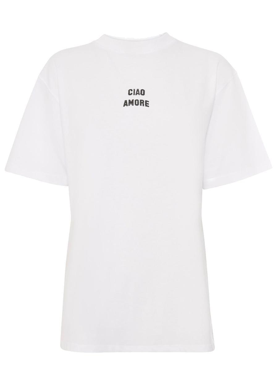 GIADA BENINCASA 売れ筋商品|||ジャーダ・ベニンカサ Tシャツ トップス レディース T-shirts White ジャーダ・ベニンカサ(GIADA BENINCASA )レディース/ Tシャツ