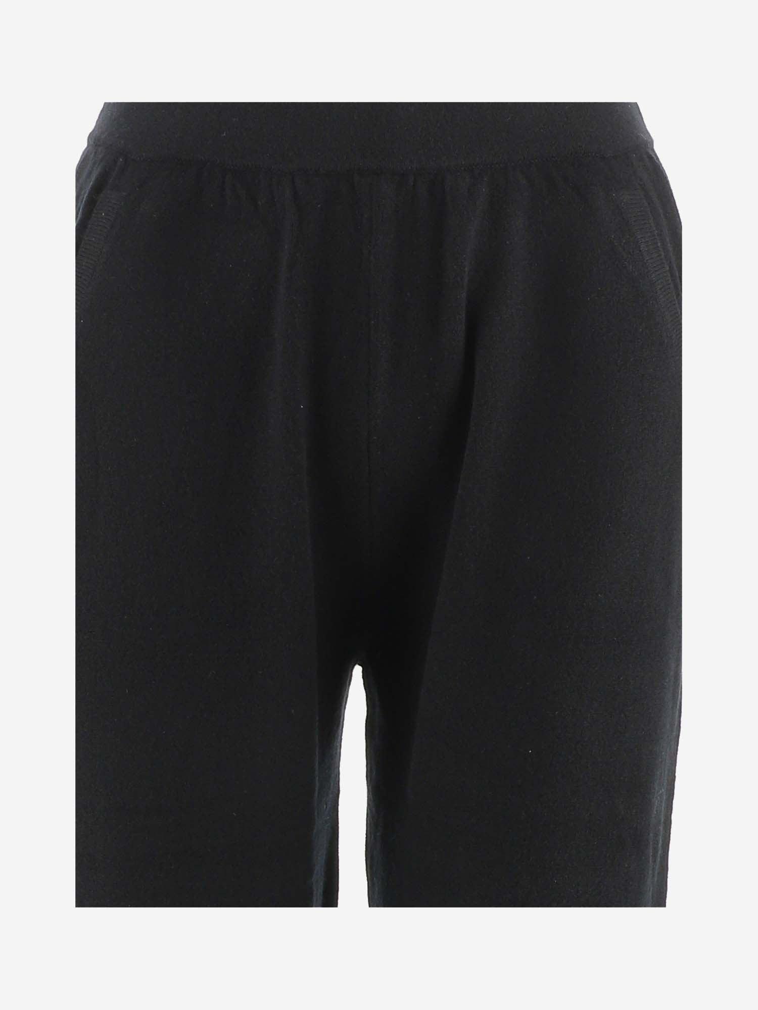 Allude Cashmere Trousers in Nero (Black) | Lyst