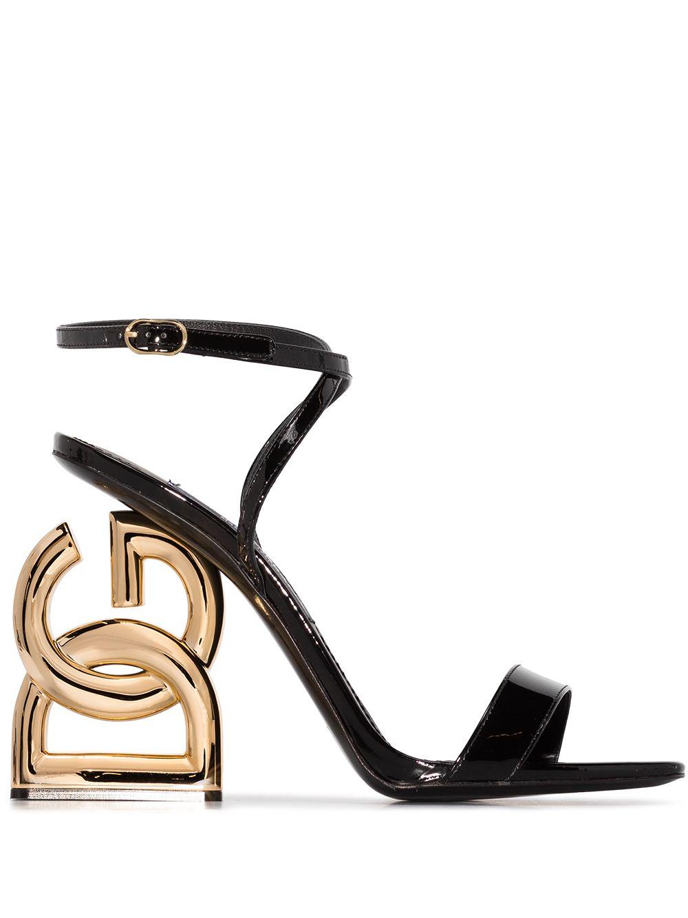 Dolce & Gabbana Dg Pop Keira Sandals in Black | Lyst