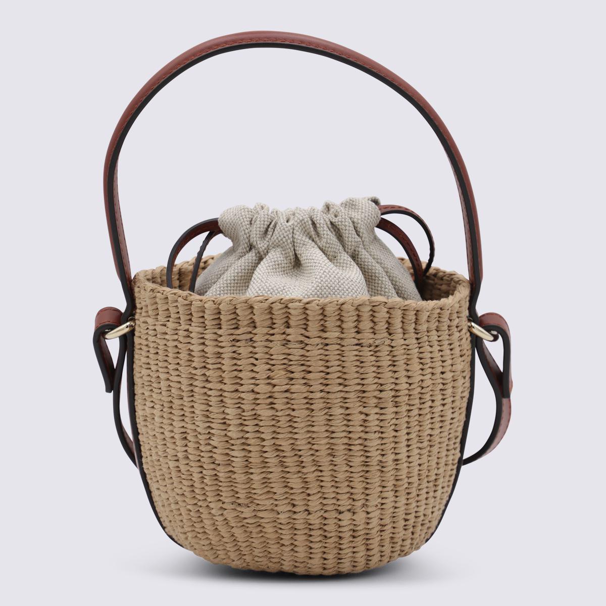 かごバッグ Chloe' RAFFIA MINI HORSE SATCHEL Chloé Raffia Mini Horse Satchel in Brown | Lyst UK