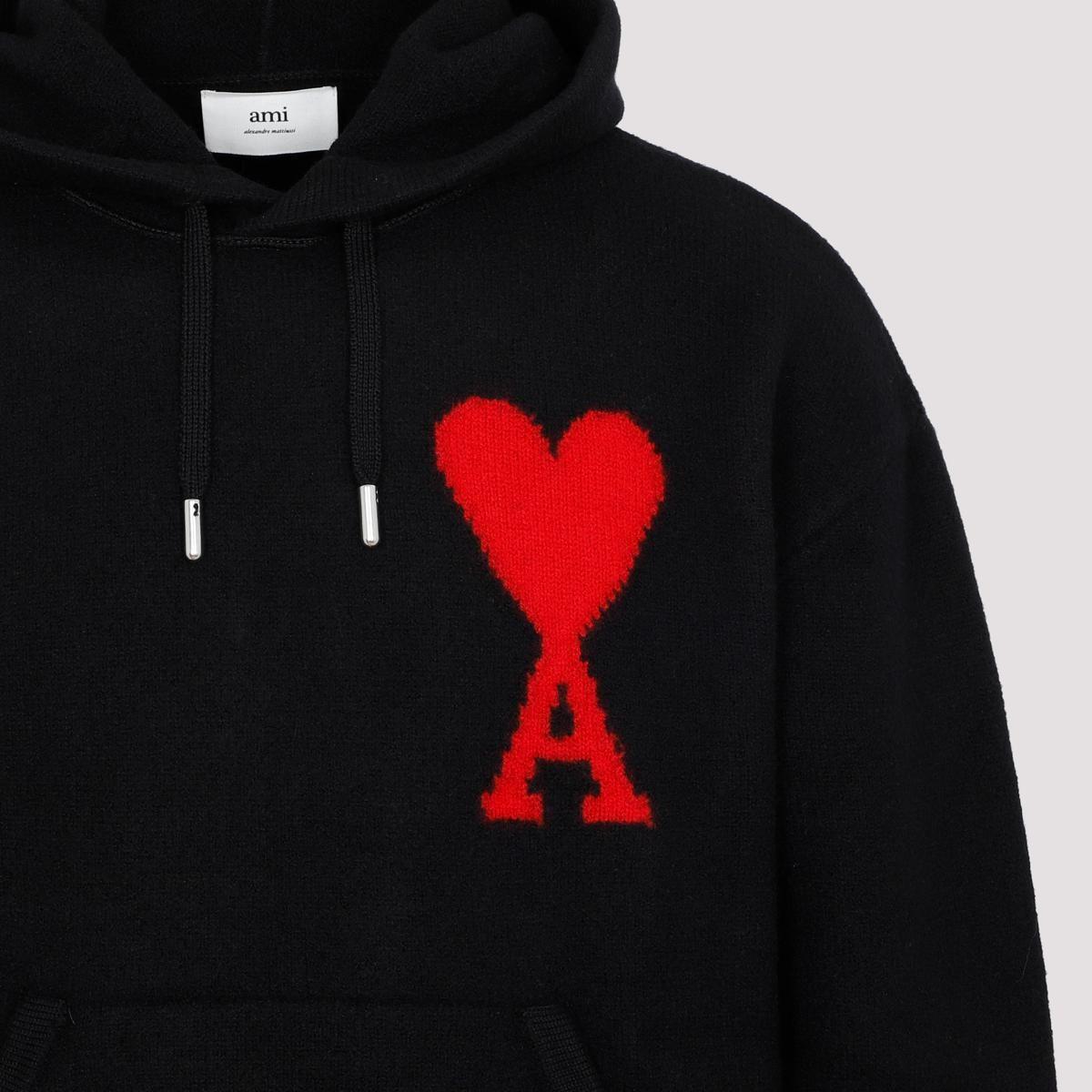 Ami Paris Adc Hoodie Sweatshirt in Black for Men Lyst