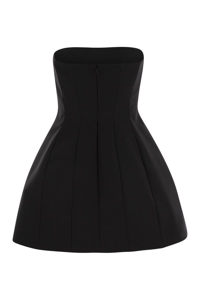 ワンピースその他 Max Mara Pianoforte Black bustier dress in sable Max Mara Falda One-Shoulder Cocktail Dress | Saks Fifth Avenue