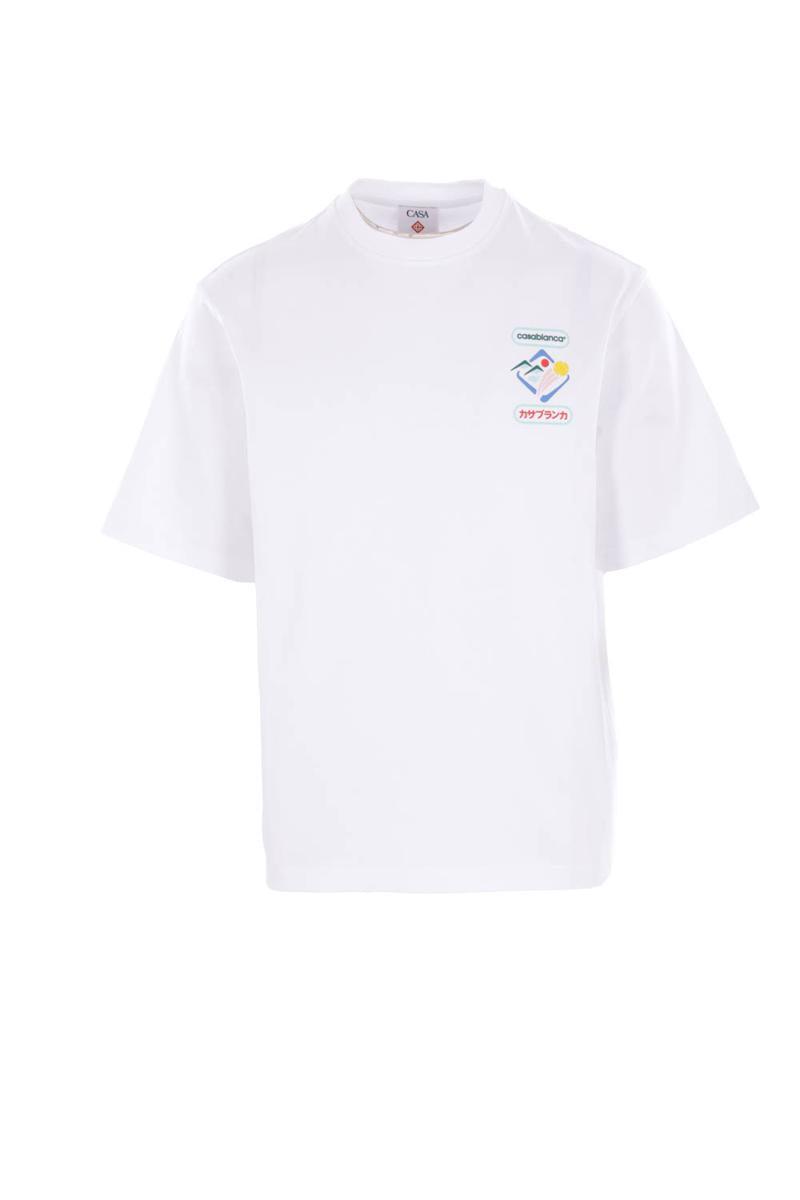 Tシャツ・カットソー Casablanca Casablanca T-shirts and Polos White Casablanca T Shirts and Polos - White | Garmentory