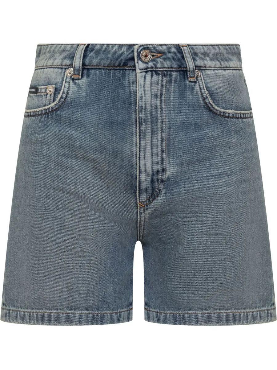 【関税＆送料込み】Dolce & Gabbana Denim Shorts Denim shorts with Dolce&Gabbana logo in Multicolor for Boys