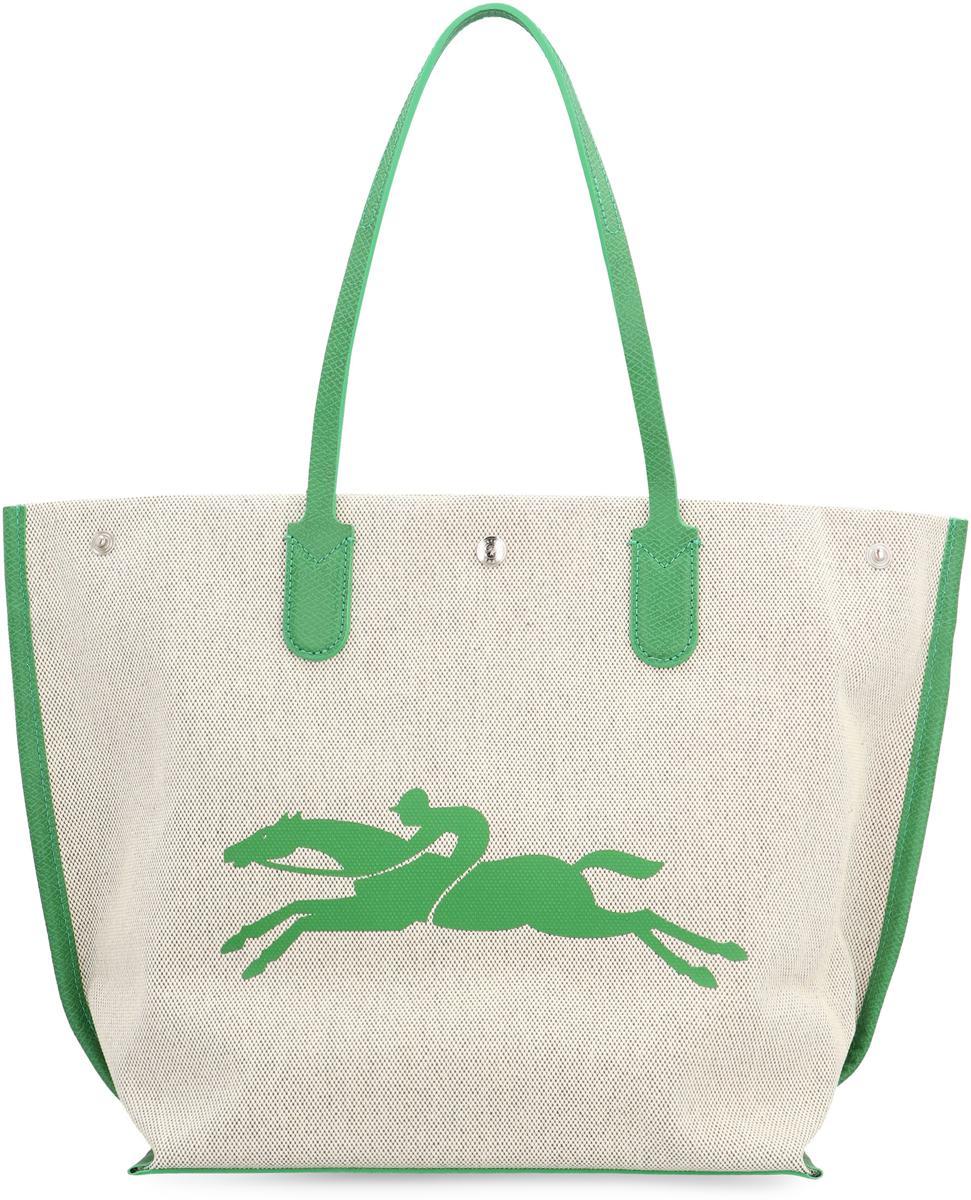 Longchamp Roseau Tote Handbag 32X32X17 in Metallic Lyst UK