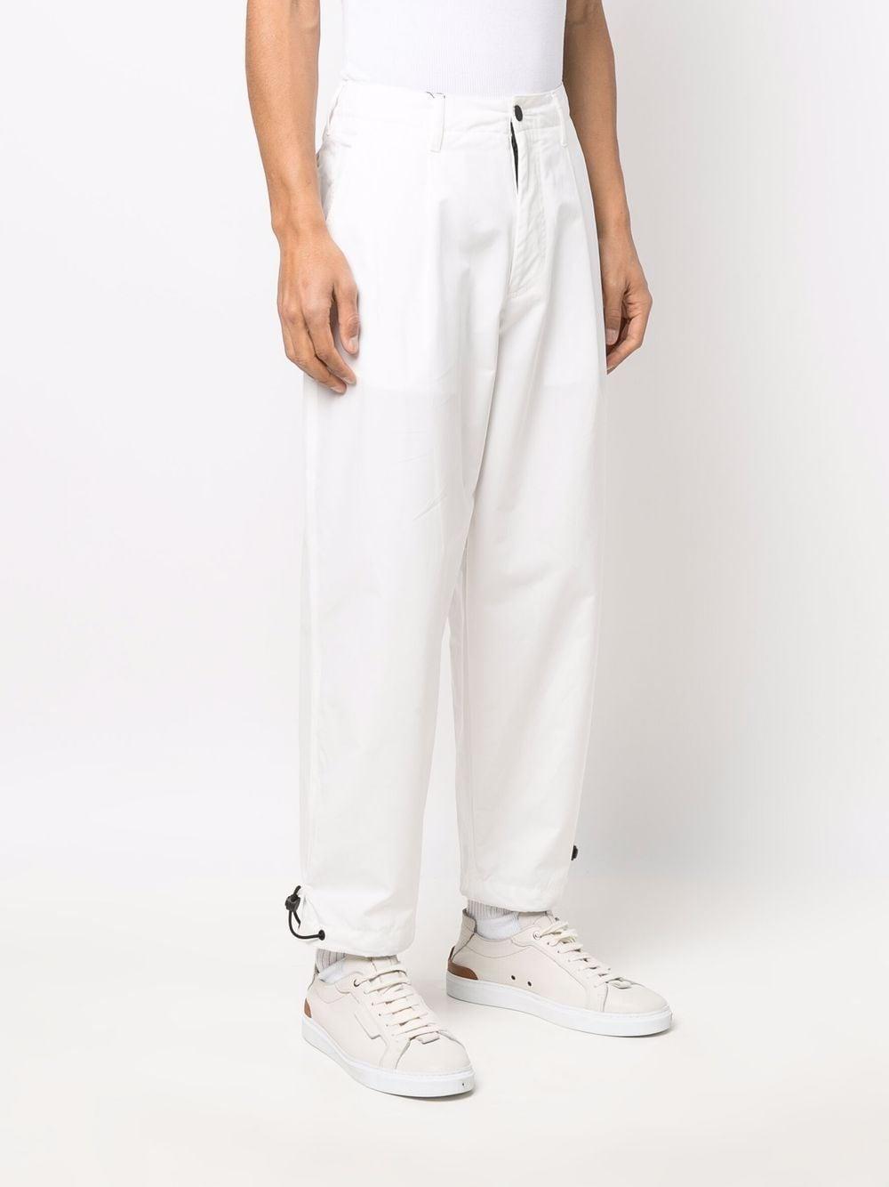 armani white trousers