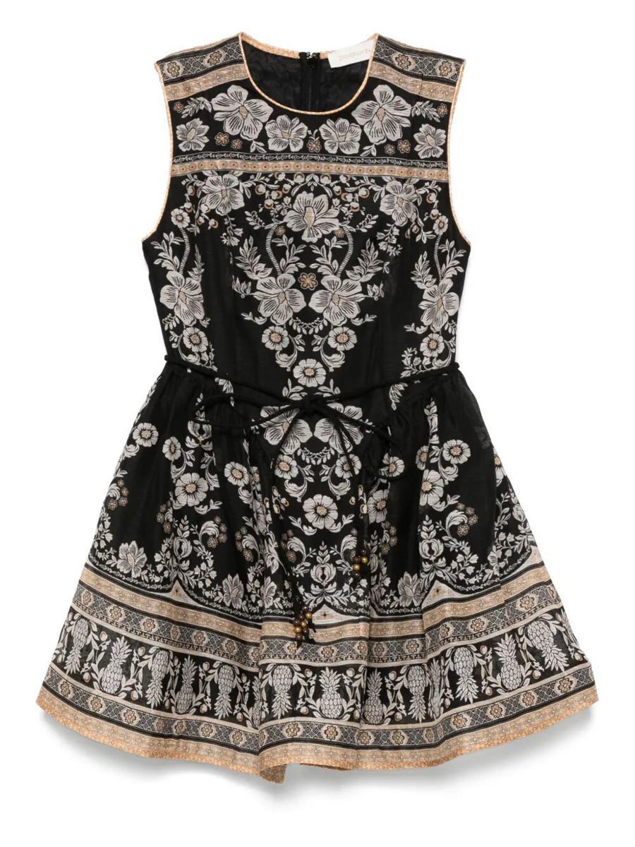【セール】PEPLUM LINEN DRESS DOT birthdaybash PEPLUM LINEN DRESS DOT - BIRTHDAY BASH
