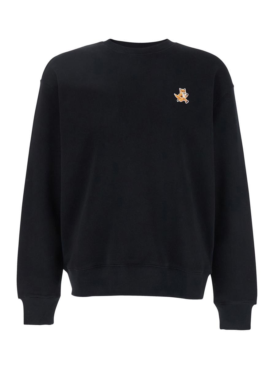 【送料&関税込】Maison KitsunAC Black Hoodie With Speedy Fox BOLD FOX HEAD PATCH OVERSIZE HOODIE | Maison Kitsuné