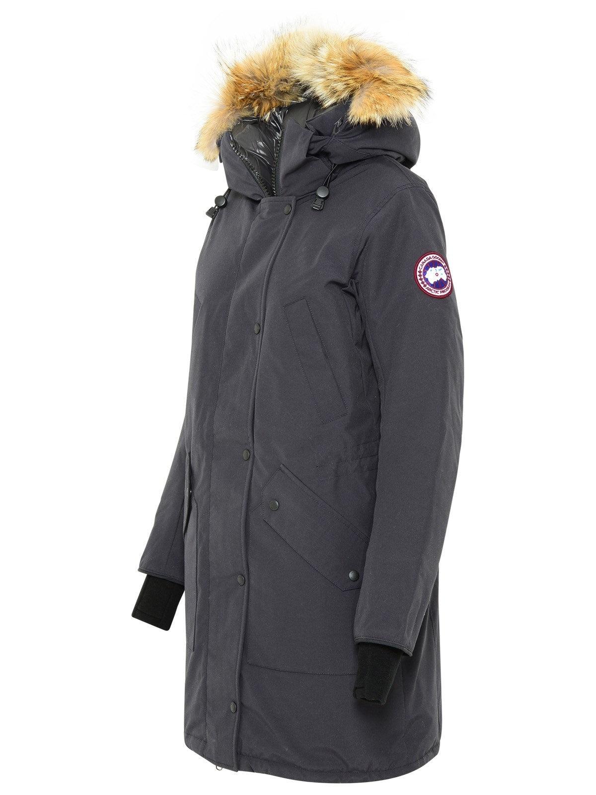 Canada Goose Synthetic Navy Polyester Blend Ellesmere Parka in Blue | Lyst