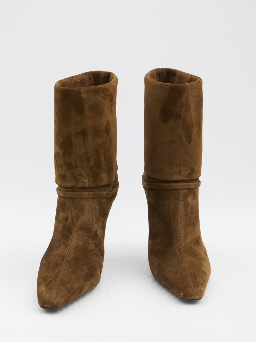 ショートブーツ・ブーティ Saint Laurent Suede Niki Boots a24_saint-laurent_a24-saint-