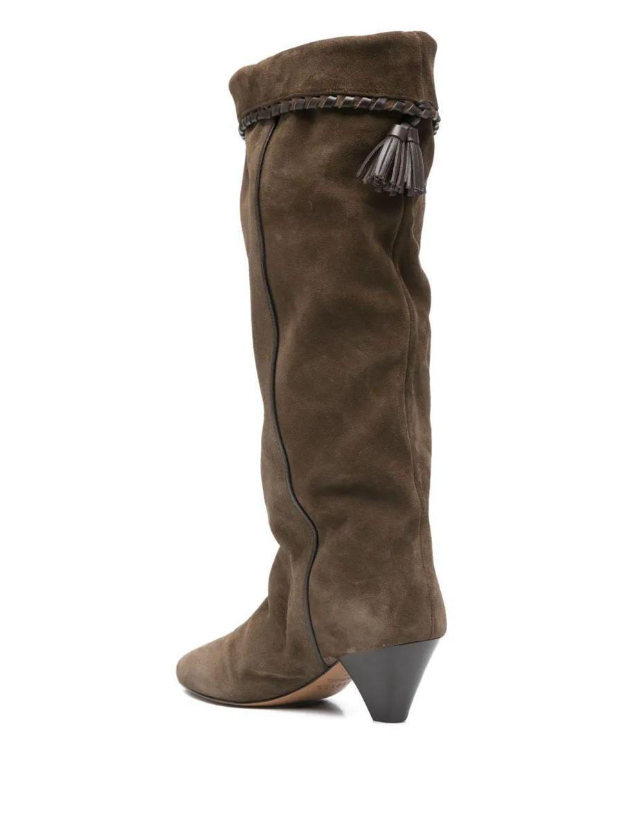 ロングブーツ ISABEL MARANT Black Suede Elisa Boots Denvee Boots Woman black | ISABEL MARANT Official online store
