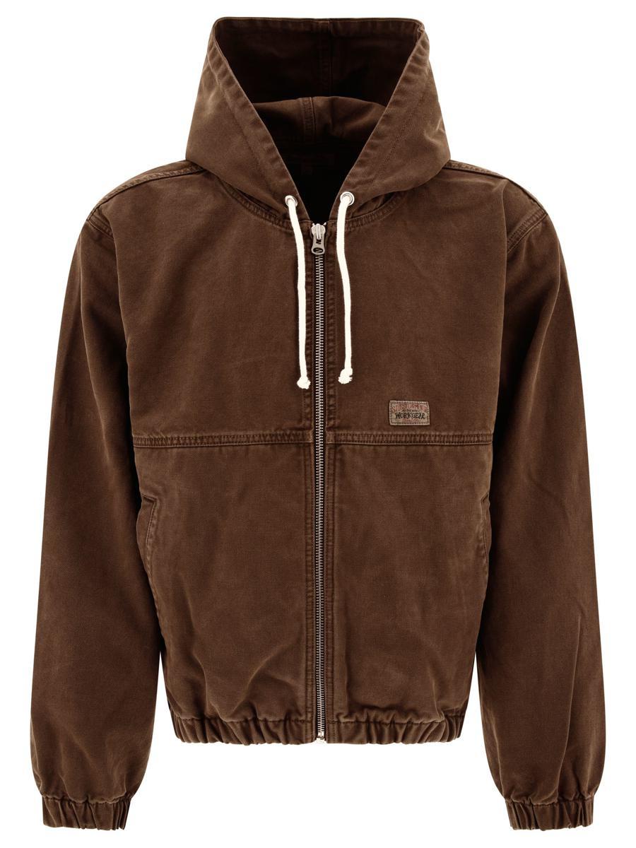 Stussy - BROWN UNLINED WORK CANVAS JACKET – LE LABO STORE
