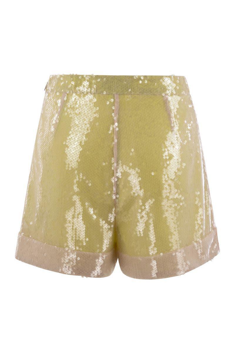 ボトムスその他 MVP WARDROBE Shorts with sequins all over MVP WARDROBE Shorts With Sequins All Over in Green | Lyst UK