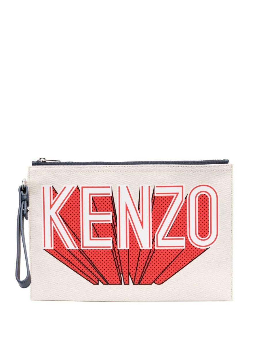 KENZO Clutch With Print in Red Lyst