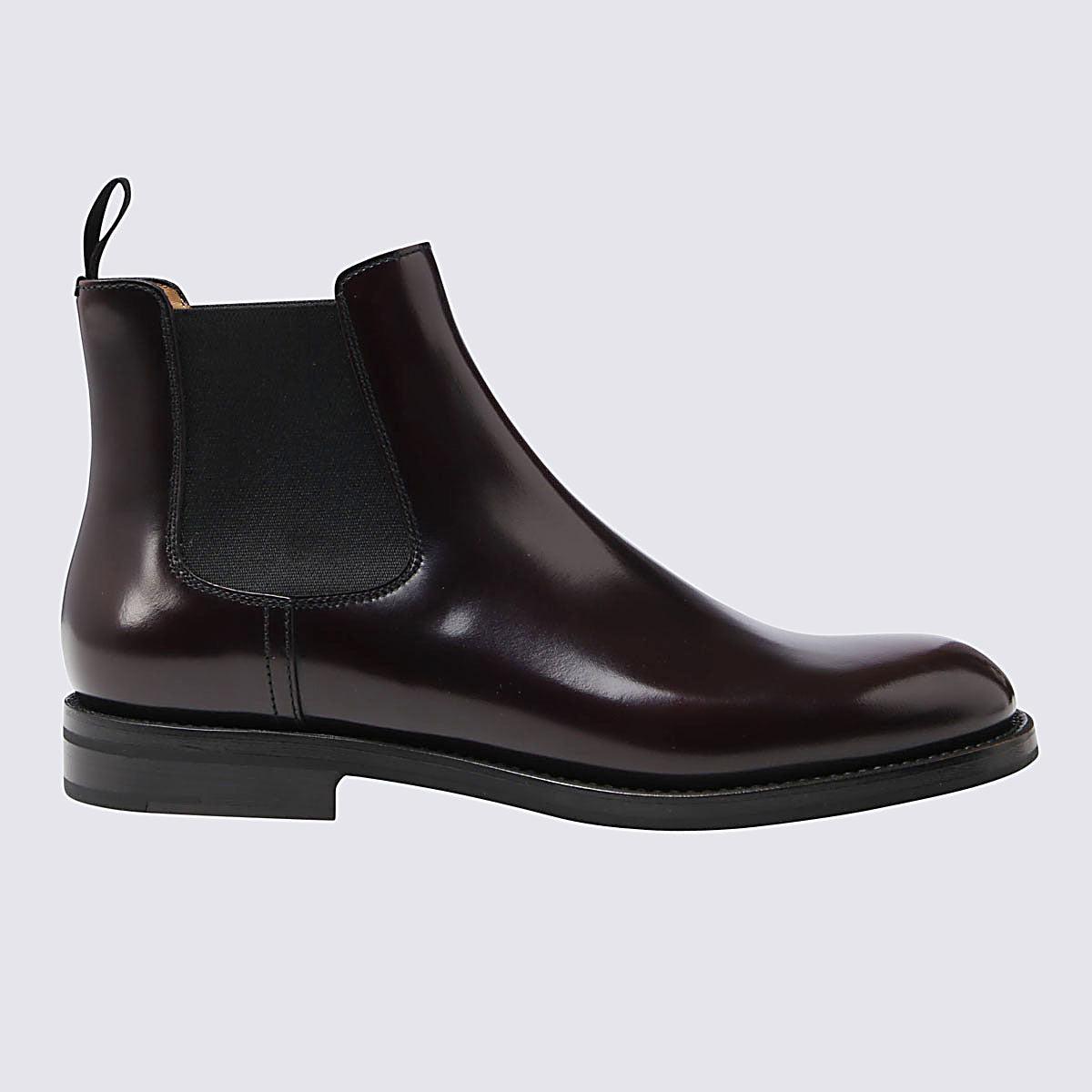 Church's Burgundy Leather Monmouth Boots in | Lyst