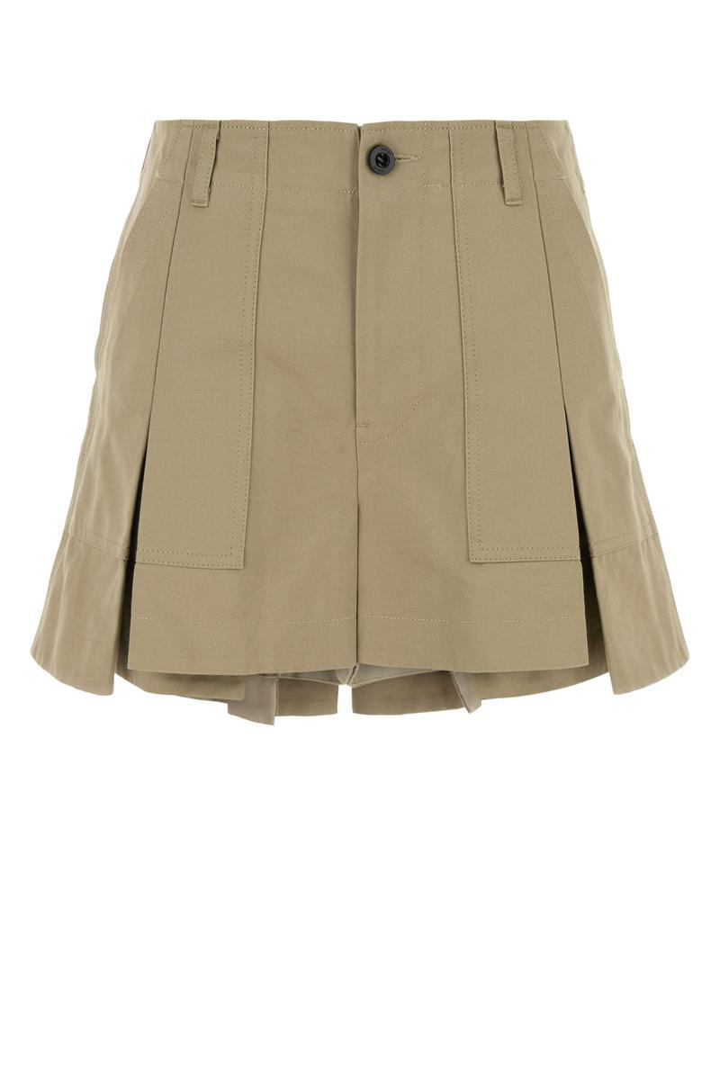 ショートパンツ SACAI Women Shorts  Burmudas 2507720651 Beige SACAI Carhartt WIP サカイ カーハート ダック ショートパンツ