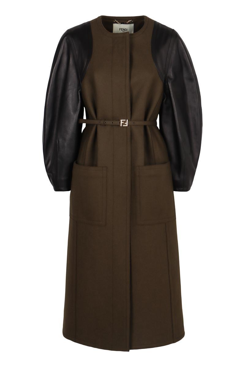 ジャケット・アウター vintage FENDI wool silk long coat Fendi Fendi Wool Long Jacket | Grailed