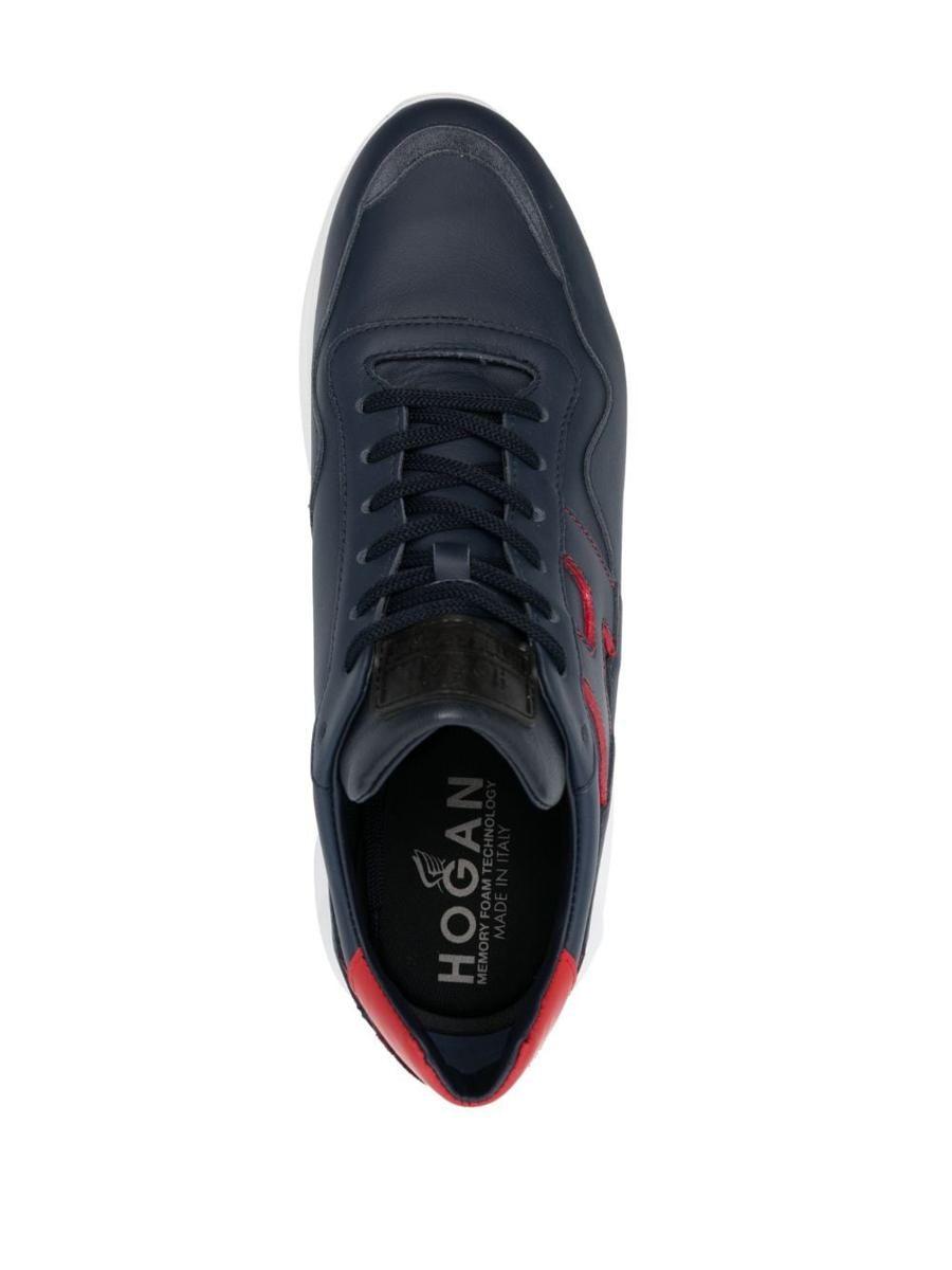 Hogan Interactive 3 Leather Sneakers in Blue for Men | Lyst