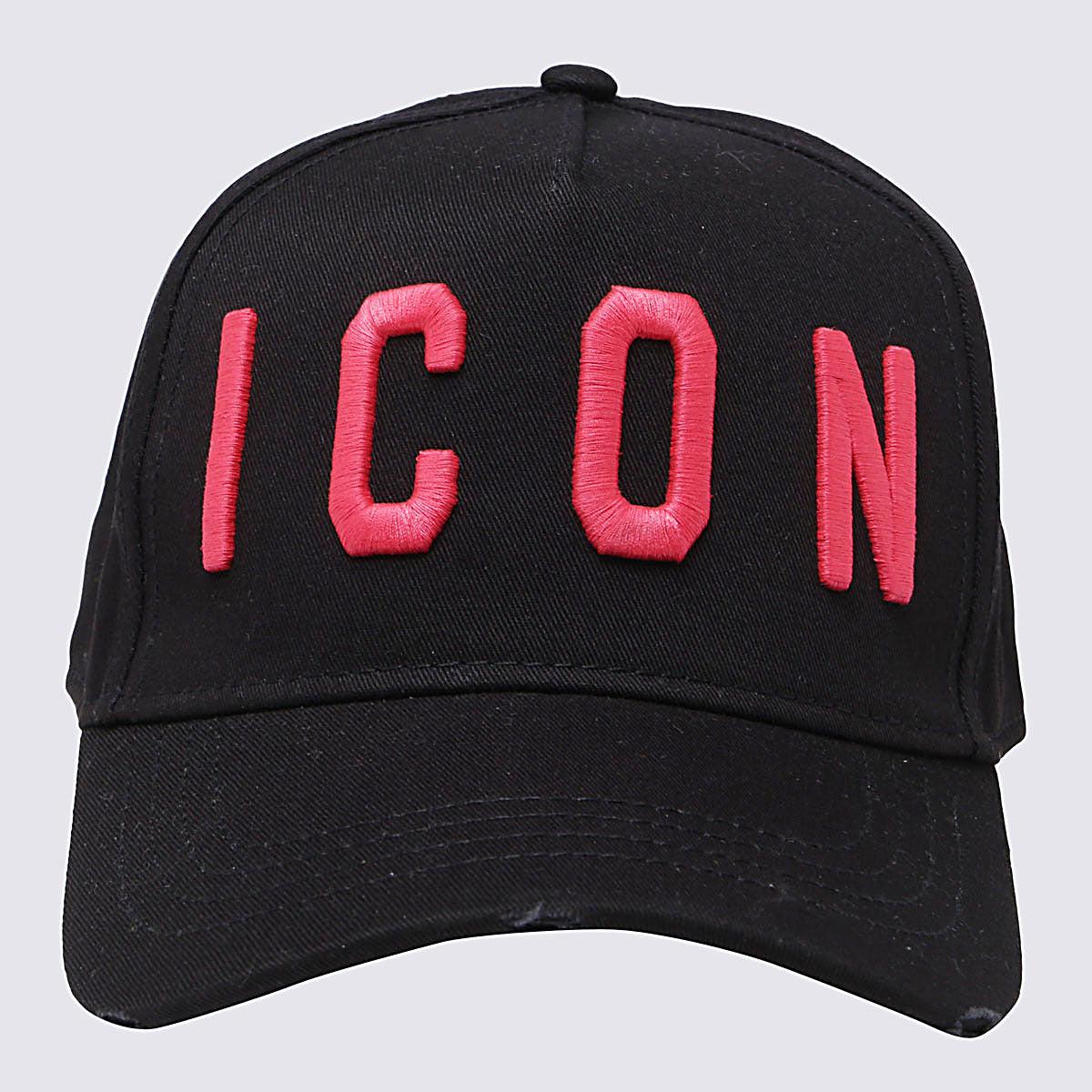 DSquared² Black Cotton Baseball Cap | Lyst