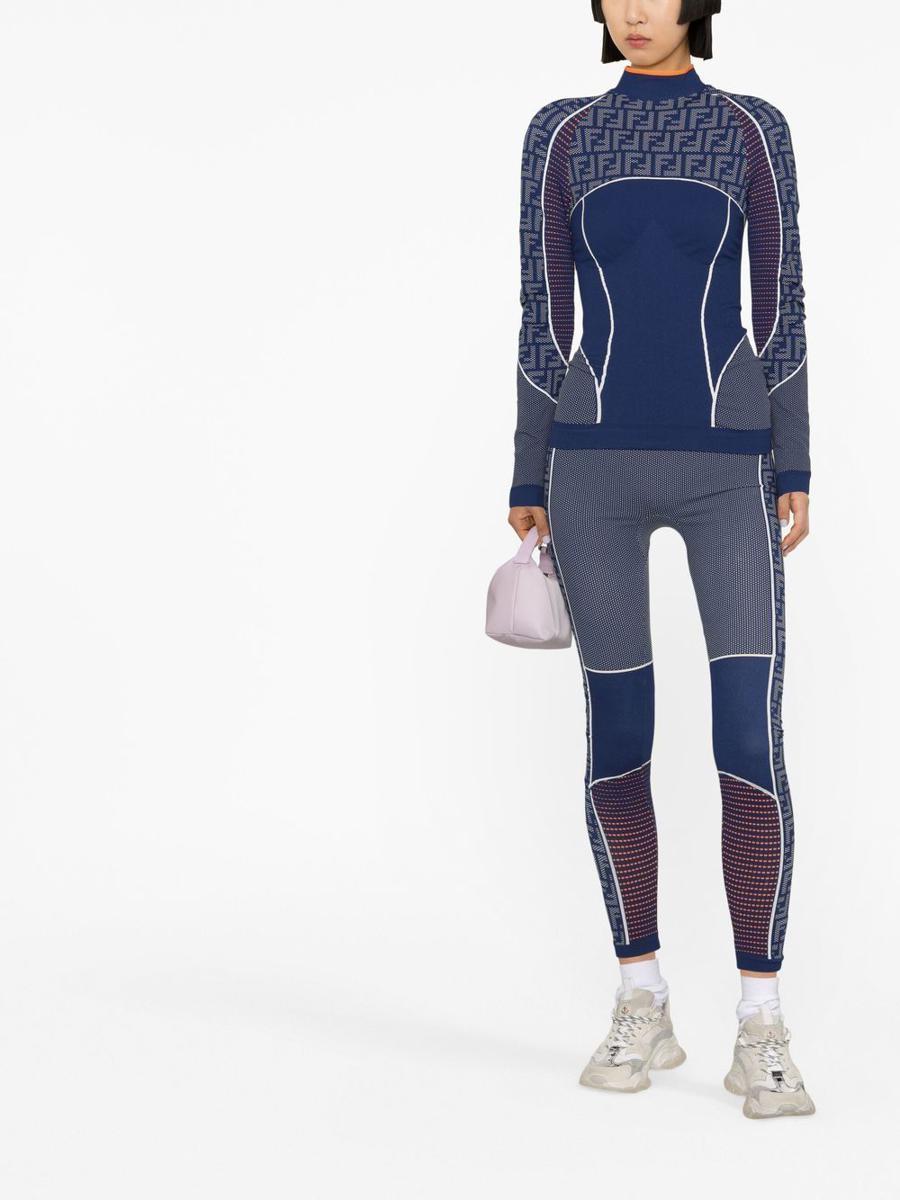FF-detail thermal leggings, FENDI