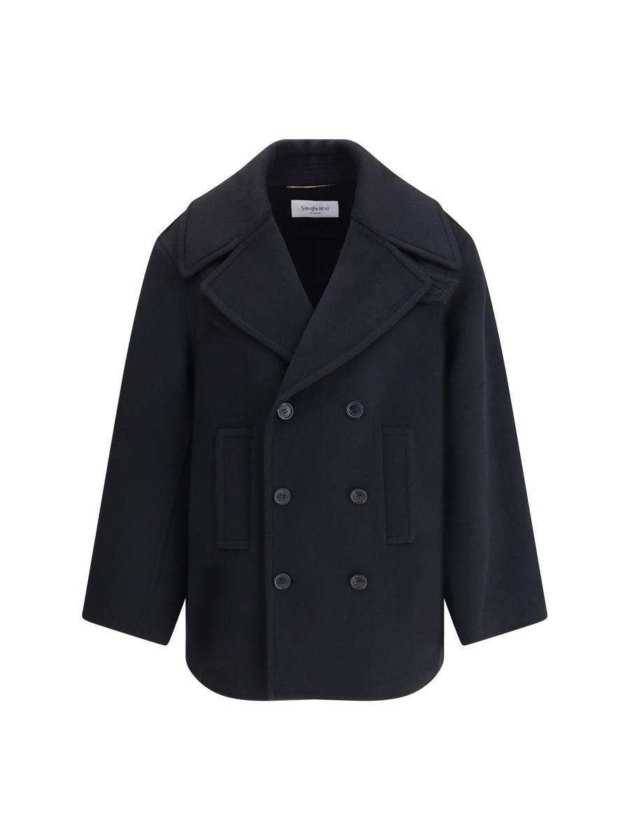 Women's Saint Laurent Long coats and winter coats | Lyst
