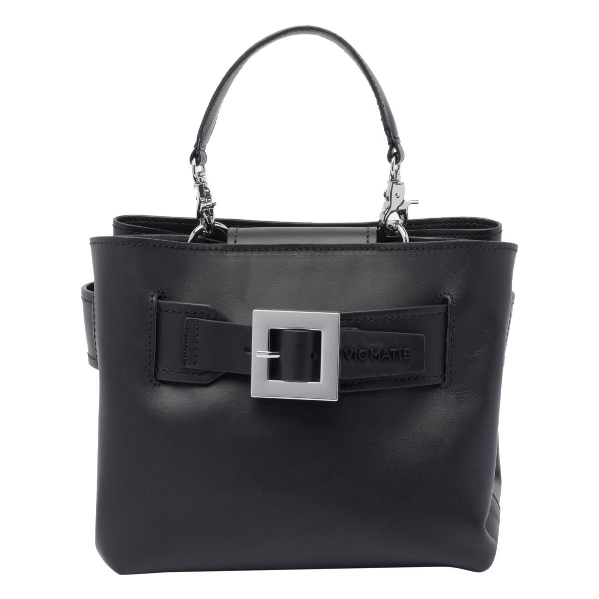 トートバッグ VIC MATIE Woman Tote bags Black 1E0700TG999A09 0101 Vic Matie Leather Tote Bag | Grey | FARFETCH JO