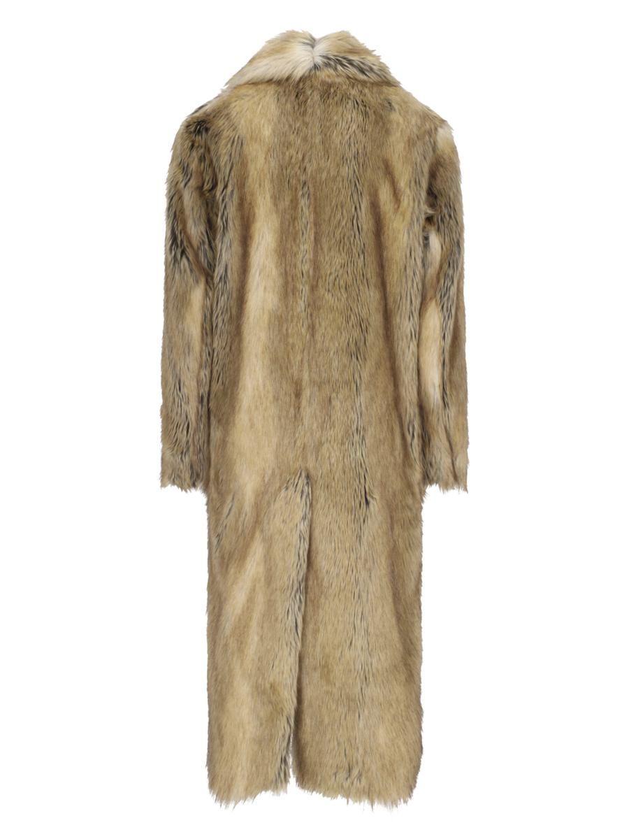 Givenchy Oversized Fur Coat in Natural for Men Lyst