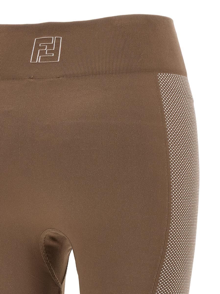 Fendi 'Seamless' Leggings in Brown Lyst UK