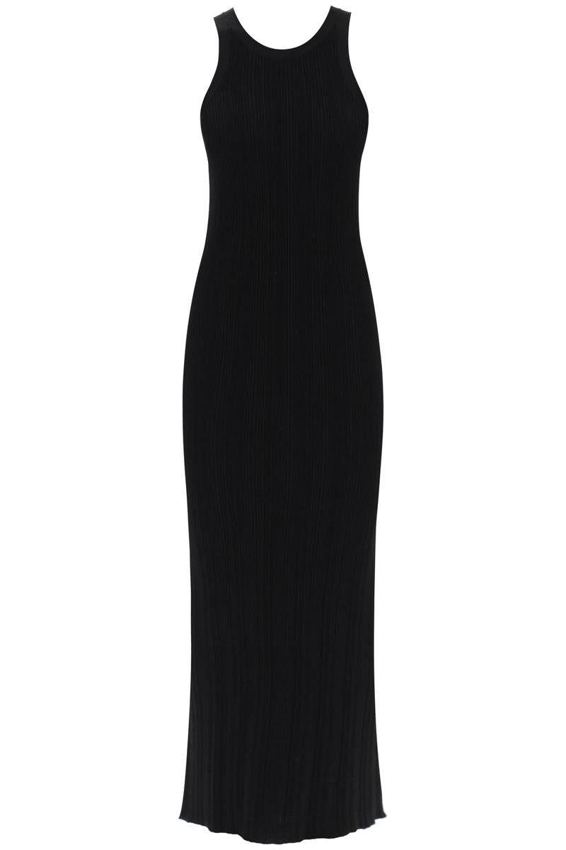 Totême Rib Knit Tank Dress in Black Lyst