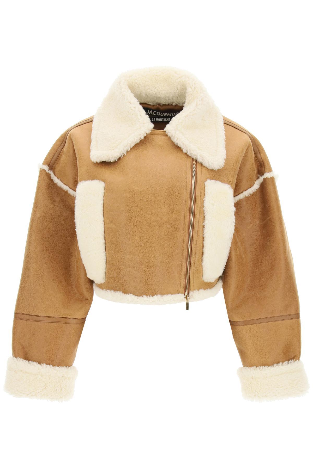 JACQUEMUS ユニセックス ふわふわファーコート LA VESTE PIOBBU JACQUEMUS La Robe Cubo in Pale Yellow | FWRD