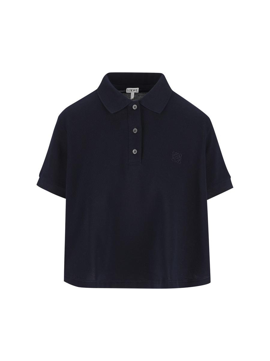 Tシャツ・カットソー Loewe Curled hips polo shirt Long sleeve polo shirt in cotton Green - LOEWE