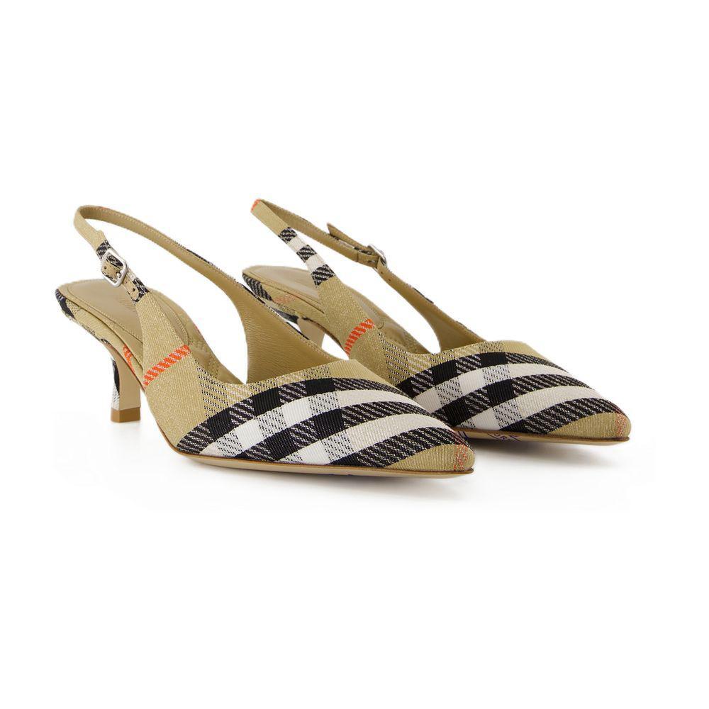 【関税&送料込み】Burberry Lf Birdie 55 Sandals Burberry Lf Birdie 55 Sandals in Metallic | Lyst