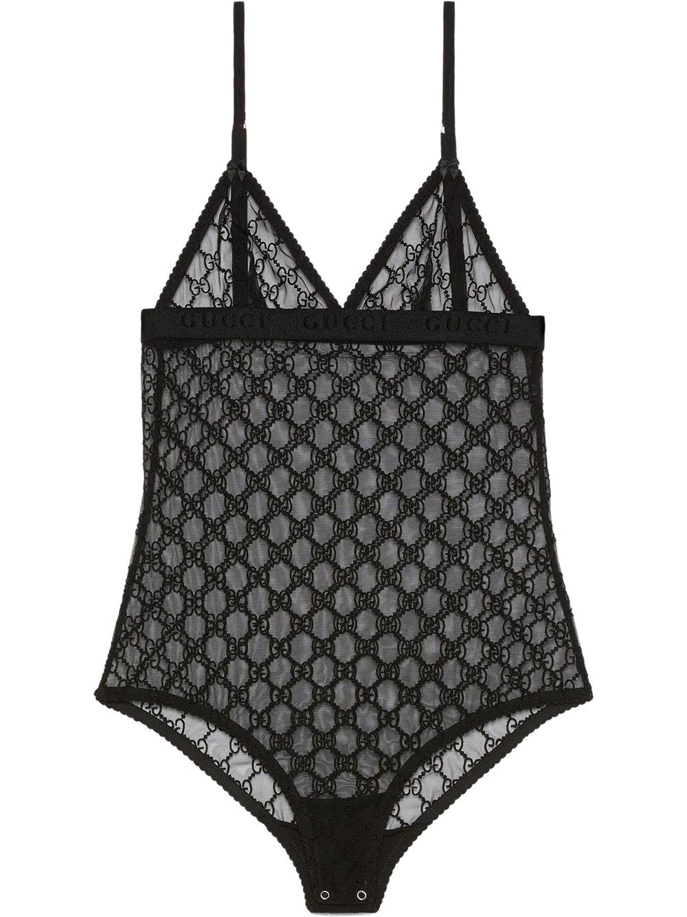 ❗️最終価格❗️TULLE GATHERED BODYSUIT fetico TULLE GATHERED BODYSUIT BLACK 1