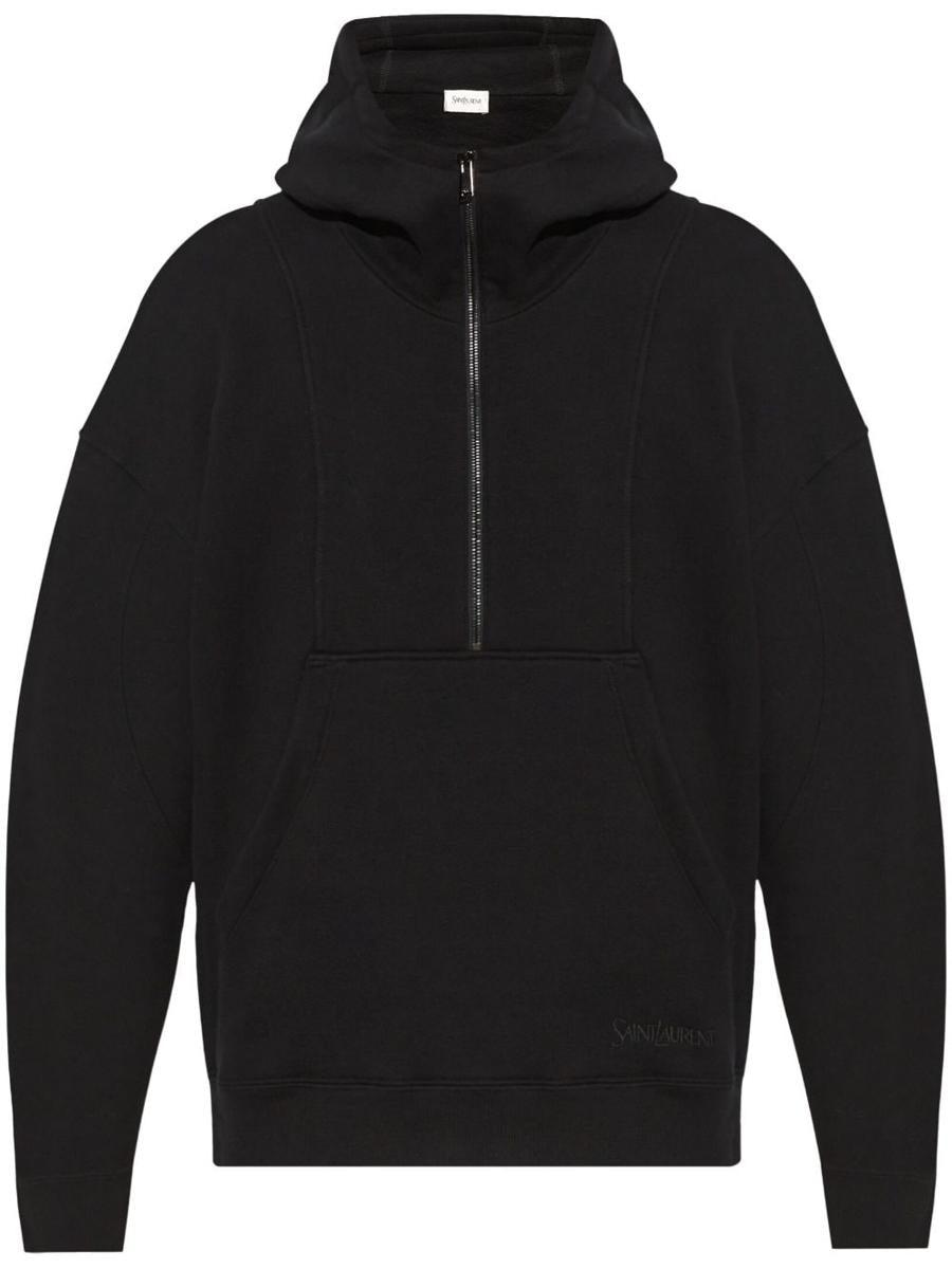 パーカー・フーディ Saint Laurent  Sweatshirts Men Organic Cotton Black Saint Laurent Hoodie | Saint Laurent | YSL US